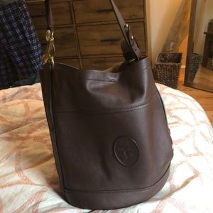 Chocolate Brown Ralph Lauren Bucket Bag